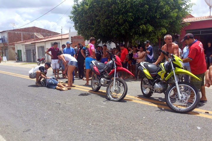 Internauta flagra grave acidente na Avenida Tenente Almeida em Pedra Branca