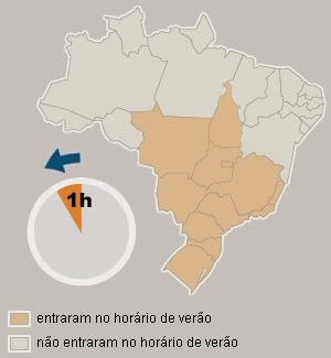 Horário de verão acaba à meia-noite