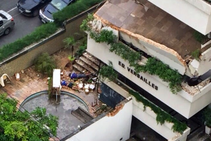Internauta flagra o desabamento em um edifício que matou operário em Fortaleza