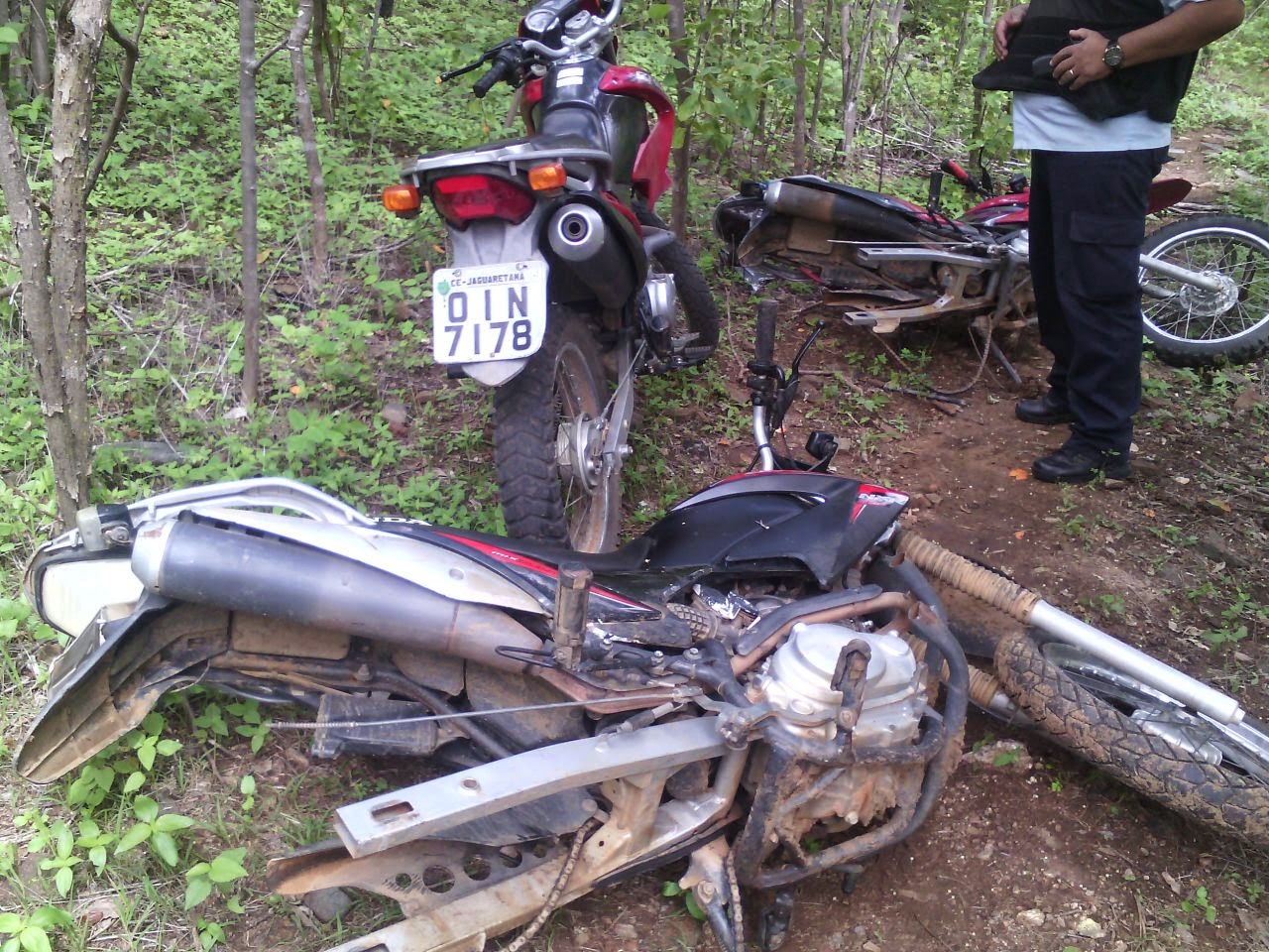 Três motos são recuperadas na divisa entre Pedra Branca e Mombaça