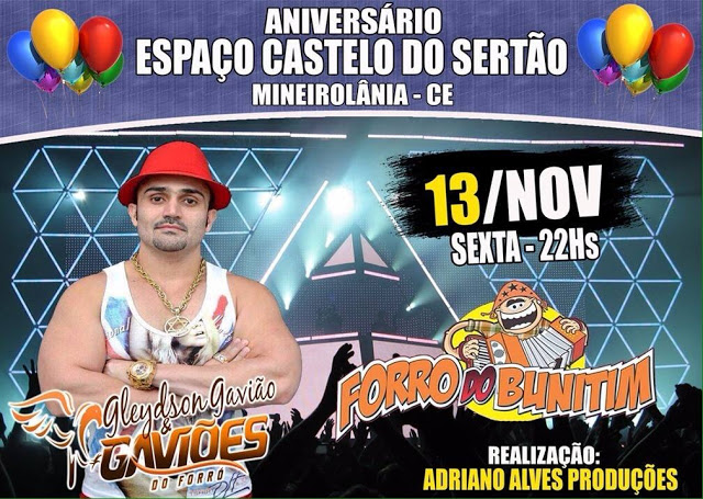 Portal Forrozeiro – Gleydson Gavião no Aniversário do Castelo do Sertão em Mineirolândia