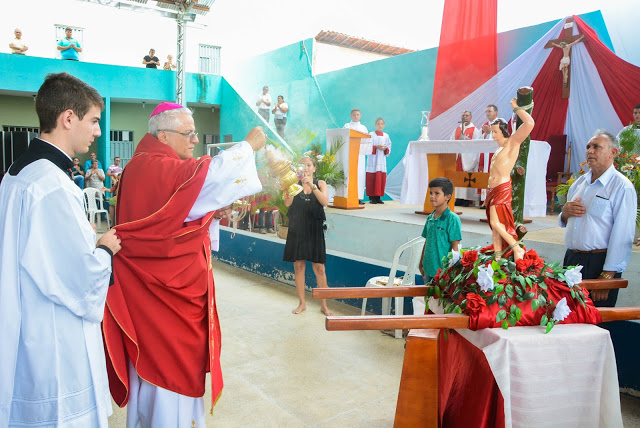 Pedra Branca – Dom Edsom participa da Missa de Encerramento da Festa de São Sebastião