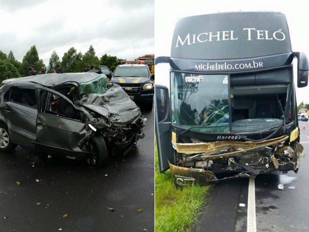 Três pessoas morrem em acidente envolvendo ônibus do cantor  Michel Teló