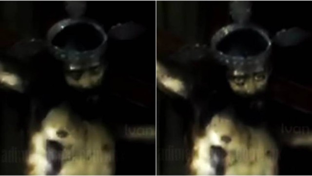 Polêmica – Estátua de Jesus Cristo ‘abre os olhos’ e chama a tenção do mundo