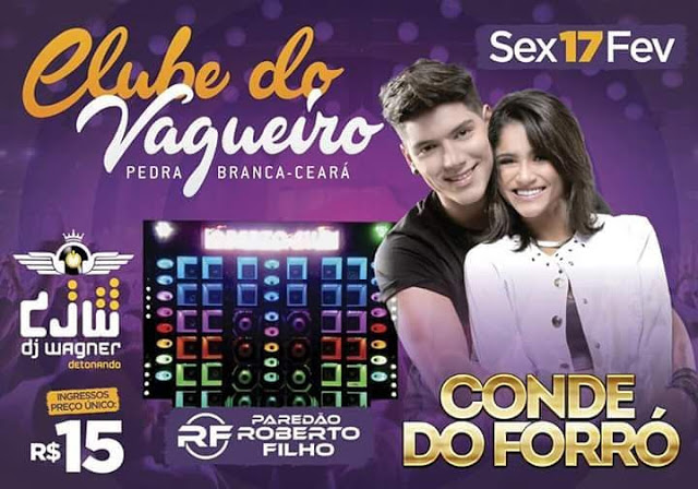 Conde do Forró faz a festa dos pedrabranquenses nesta sexta (17)