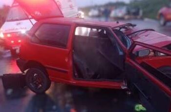 Colisão entre veículos em Morada Nova deixa vítimas leves