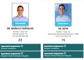 Candidatos à Prefeitura de Tauá Registram Candidaturas no TSE
