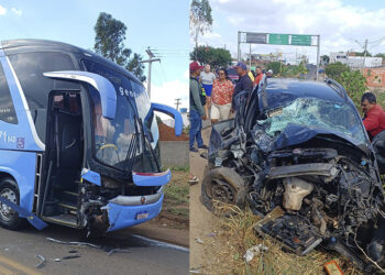 Grave Acidente Envolve Ônibus da Guanabara e Carro de Passeio em  Acopiara