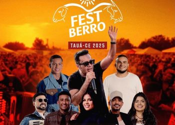 “Pau de Forró” promete agitar o FestBerro 2025 com grandes nomes do forró no Parque de Exposições em Tauá 