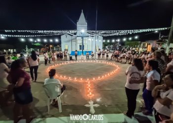Terço Luminoso encerra preparação para a Festa de Nossa Senhora das Graças em Capitão Mor neste domingo (16)