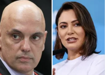 Michelle Bolsonaro se reúne com Alexandre de Moraes para tratar de prisão domiciliar do ex-presidente