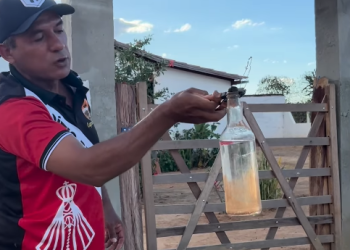 Agricultor realiza experiência da garrafa na fogueira de São João e traz otimismo para o inverno de 2027