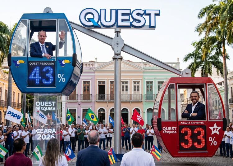Quaest no Ceará: Ciro Gomes lidera com 43% e Elmano tem 33% na corrida pelo Governo do Estado