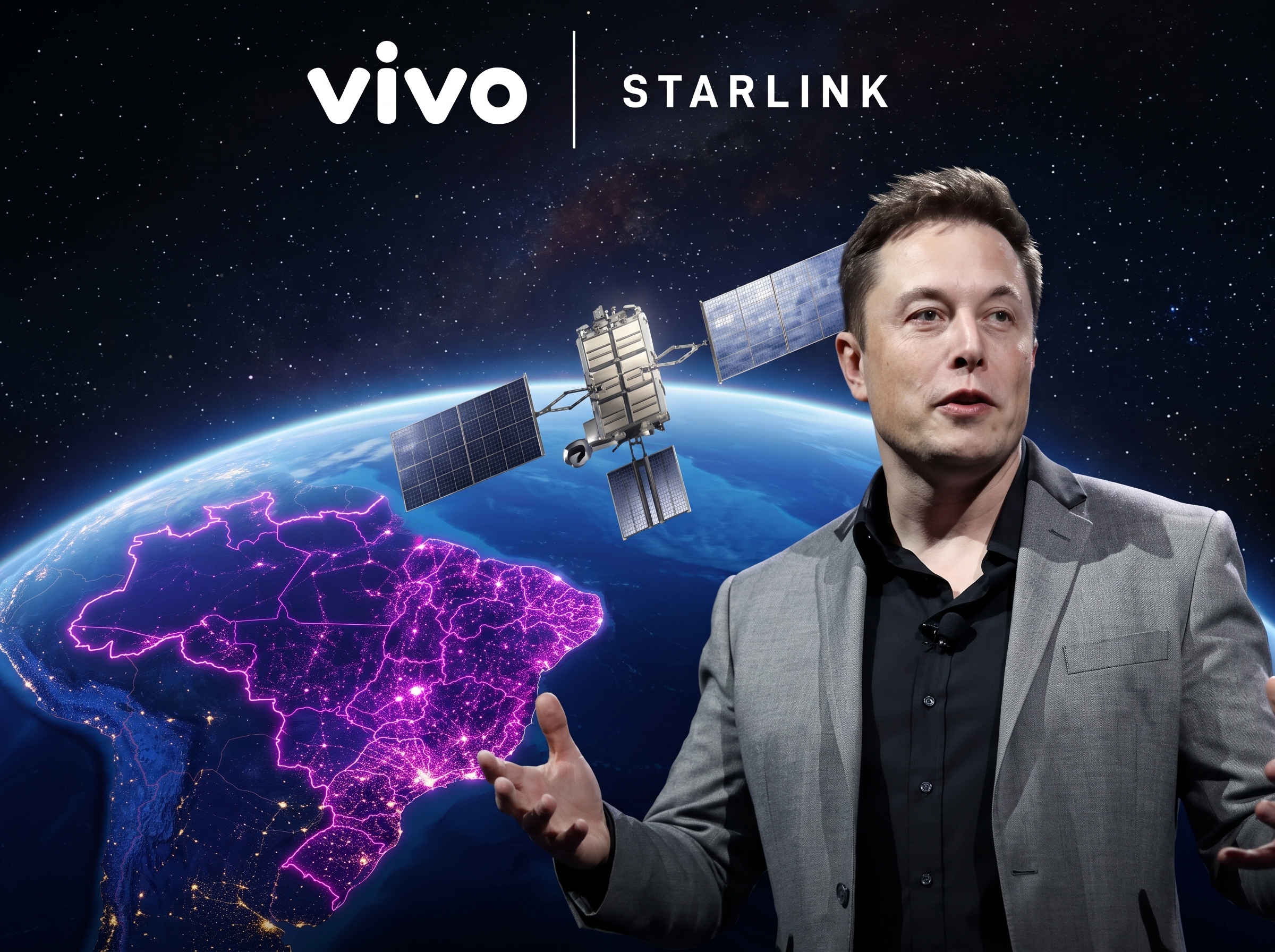 Panorama: VIVO E STARLINK LANÇAM CONEXÃO VIA SATÉLITE DIRECT-TO-CELL EM PARCERIA INÉDITA NO BRASIL
