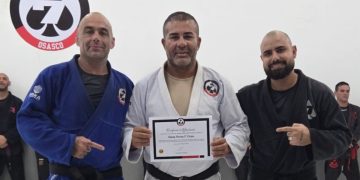 Professor Anderson Teixeira recebe 1º grau da faixa-preta em Osasco e reforça trajetória no jiu-jítsu em Pedra Branca