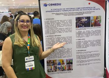 Pedra Branca no CONEDU: Professora Márcia Oliveira apresenta artigo sobre contação de histórias no maior congresso de educação do país
